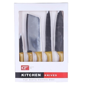 CF 5pcs Kitchen Knife Set Comprising Cle
