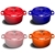 SOGA CastIron 24cm Enamel Porcelain Casserole Cooking Pot & Lid 3.6L Orange