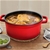 SOGA Cast Iron 26cm Enamel Porcelain Casserole Cooking Pot & Lid 5L Orange