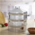 SOGA 2X 3 Tier Stainless Steel Steamers With Lid 22cm