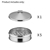 SOGA 2X 5 Tier Stainless Steel Steamers With Lid 22cm