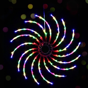 Jingle Jollys XMas Motif Lights LED Spin