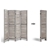 Artiss 4 Panel Room Divider Screen Privacy Timber Stand Grey 170cm