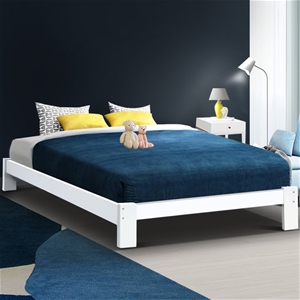 Artiss Bed Frame Double Size Wooden Bed 