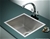 510x450mm Handmade SS Undermount / Topmount Kitchen Laundry Sink w/ Waste