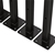 20cm Floating Shelf Brackets Industrial Metal Shelving Supports 4-Pk- Black