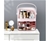 SOGA 2X 3 Tier Pink Countertop Makeup Cosmetic Storage Organiser w/ Handle