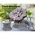 Gardeon 4 Piece Outdoor Dining Set Furniture Lounge Setting Black