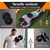 Dumbbell Set 40kg 4in1 Adjustable Barbell Weight Plate Home Gym BLACK LORD