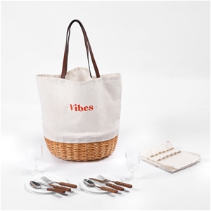 Vibes Barossa 2 Person Natural Wicker & 