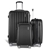 Wanderlite 3pcs Luggage Set Travel Suitcase Storage Organiser TSAlock Black