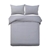 Giselle Bedding Quilt Cover Set King Bed Luxury Classic Doona Hotel Grey