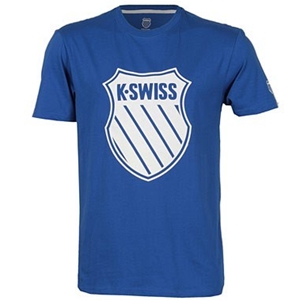 K-Swiss Mens Flocked Lines T-Shirt