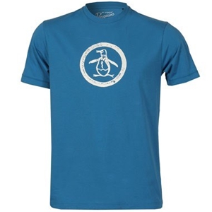 Penguin Mens Distressed Logo T-Shirt