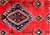 Finely Woven Geometric Design Red and Navy Tone Wool Size(cm): 190 X 90