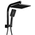 Cefito WELS 8'' Square High Pressure Rain Shower Head Handheld Set
