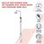 WELS 8" Rain Shower Head Set Rounded Dual Heads Faucet Hand Held