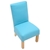 Children's Chair - Padded Seat and Back with Wooden Legs - Blue