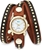 LA MER COLLECTIONS Women's LMSW3001 Gold-Tone Watch with Brown Leather Wrap