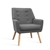 Armchair Lounge Chair Fabric Sofa Accent Chairs Tub Armchairs Grey