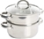 OSTER Hali Steamer Set with Lid for Stovetop Use, Stainless Steel.