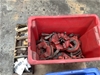<p>Tub Of Assorted Ridgid Threading Attachments And Teeth</p>