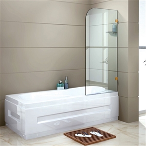 700 x 1450mm Frameless Bath Panel 10mm G
