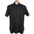 BEN SHERMAN Men's Short Sleeve Button Down Shirt, Size XL, 100% Cotton, Bla
