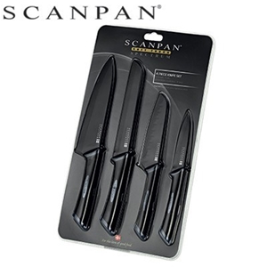 Scanpan Spectrum S/Steel Black Knife Set