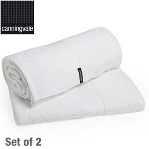 2x Canningvale 550GSM Lincoln Bath Sheet