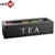 UniGift 5 Compartment Wood Tea Storage Box: Black