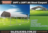 2023 Unused 20ft x 20ft Carports – Toowoomba