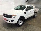 2013 Ford Ranger XL 4X4 PX T/D Auto Crew Cab Chassis