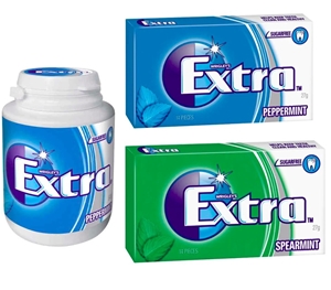 45 x Assorted WRIGLEY'S Extra Gum, Incl: