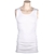 4 x Ribbed Cotton White Singlets Size M, Side Seamfree. Buyers Note - Disc