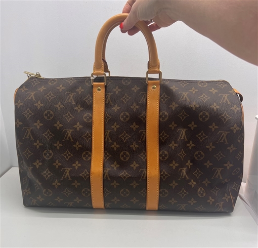 Louis Vuitton Keepall Travel Bag 45 custom Monogram canvas