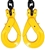 Lifting Chain Sling, 2Leg, WLL 5500kg, 10mm Chain x 2M c/w Clevis Self Loc