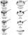 T-FAL Ultimate Stainless Steel Cookware Set, 13-Piece, Silver