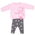 2 x DISNEY Baby's 2pc Set, Size 3M, Minnie Mouse (Pink/Grey). Buyers Note