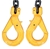 Lifting Chain Sling, 2Leg, WLL 1900kg, 6mm Chain x 2M c/w Clevis Self Locki
