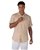 COAST CLOTHING CO Men's S/S Shirt, Size XL, 100% Linen, Natural, 111329.