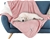 PETMAKER Waterproof Pet Blanket Reversible Pink Throw, 50" x 60".