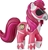 MY LITTLE PONY x Power Rangers Crossover Collection, Morphin Pink Pony 4.5"