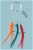 Fladen 3 Colour Feathers Hooks 6 Pack