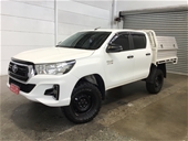 2019 Toyota Hilux 4x4 SR GUN126R T/D At Crew Cab Chassis