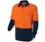 4 x WORKSENSE Cotton Polo Long Sleeve Shirt, Size M, Orange/Navy.