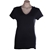 3 x SIGNATURE Women's V-Neck T-Shirt, Size M, 100% Cotton, Black. Buyers N