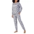 2pc DKNY Women's Fleece PJ Set, Size S, Grey/White, ZY97692A. Buyers Note