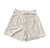 2 x SABA Women's Cuffed Linen Shorts, Size 12, 55% Linen, Cream, AG2058CO.