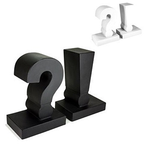 Punctuation Bookends - Black